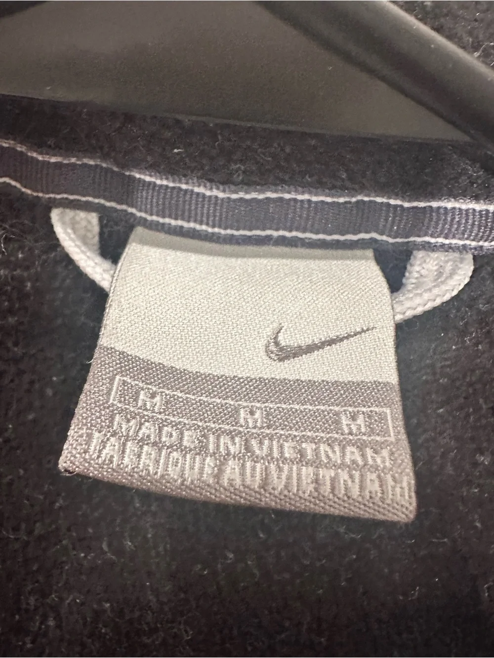 Nike Y2K full-zip fleece lined szM insulated winter light gray Minimalist jacket